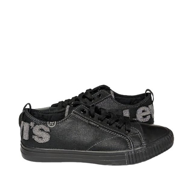 Levi's Womens Black Anika Logo Classic Sporty Fashion Sneaker Shoe Size 8 NWOB - Picture 4 of 8